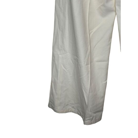 Da-Nang Surplus Women's Pants Logo Wide-Legs Mid-Rise Casual Cotton Cream Size 6 - Picture 5 of 10